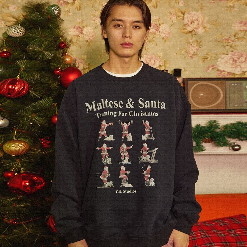 Training for Christmas sweatshirts