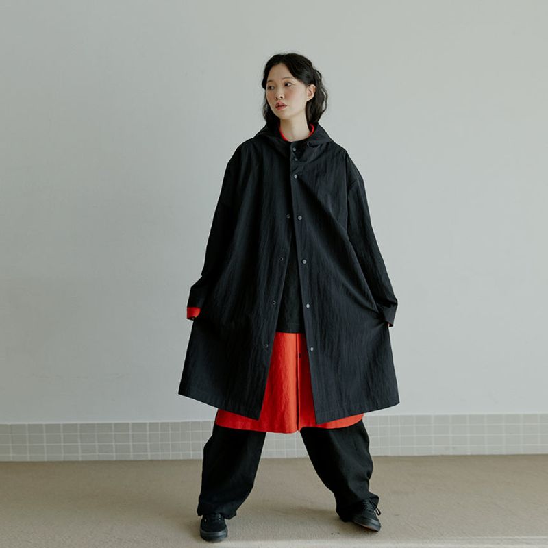 unisex rain coat black