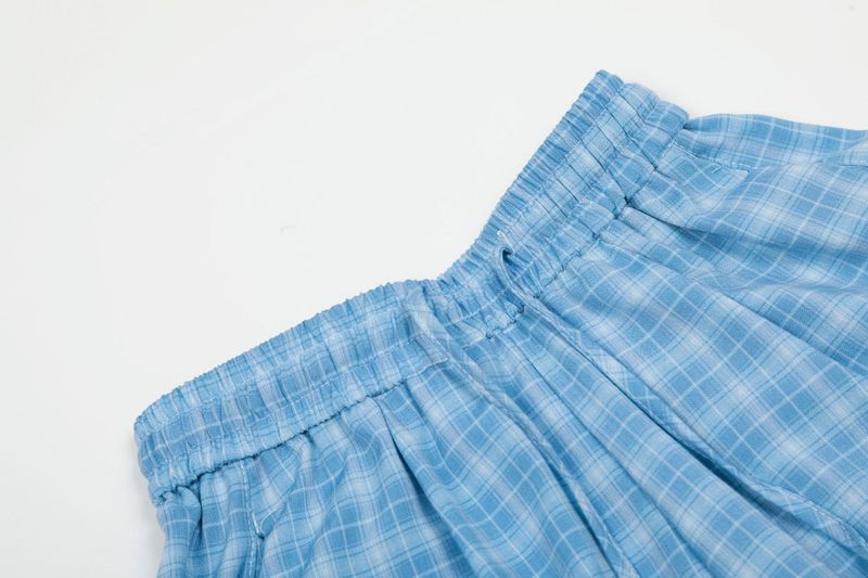 Check Balloon Shirring Pants 232008614