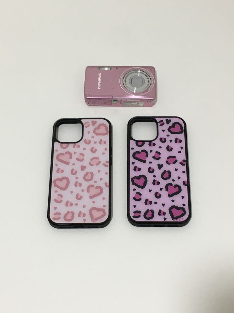 heart leopard (pink) case 