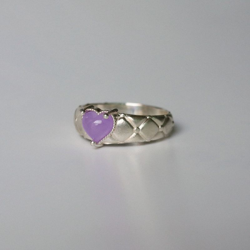 【MADE】 Heart quilting ring