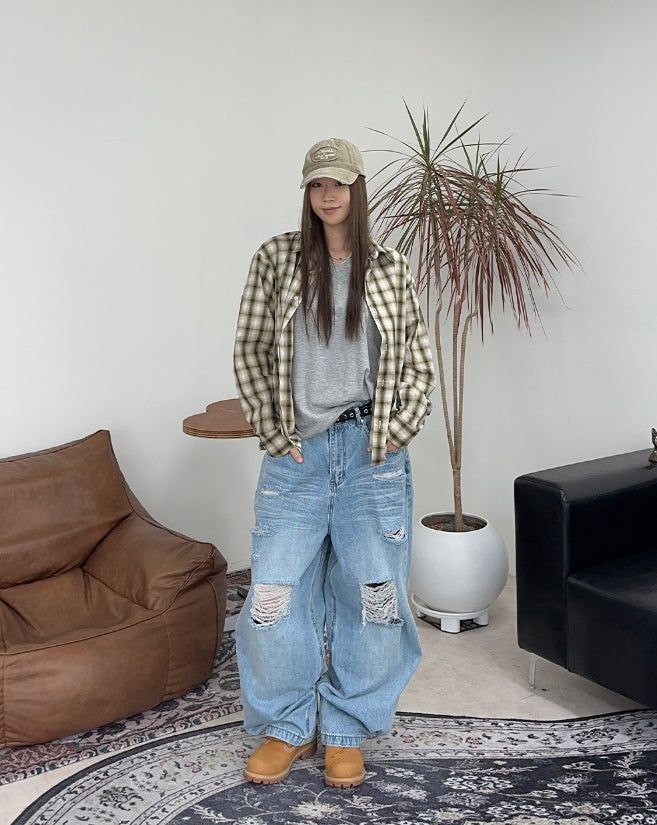 Ens Light Check Shirt