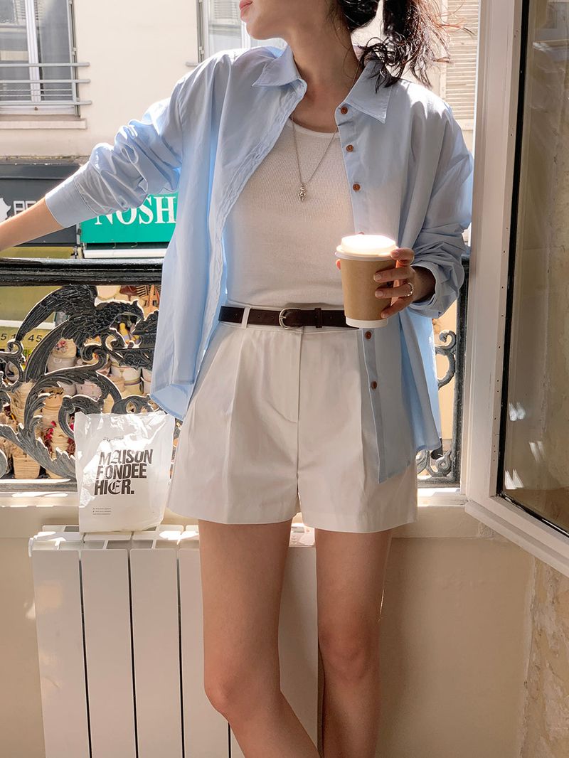 [MADE] Dears Cotton Pintuck Shorts