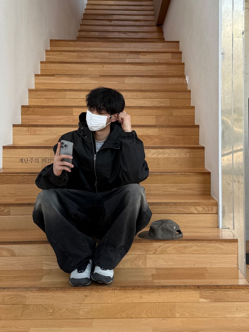 Aegis Damage Black Denim Balloon Pants