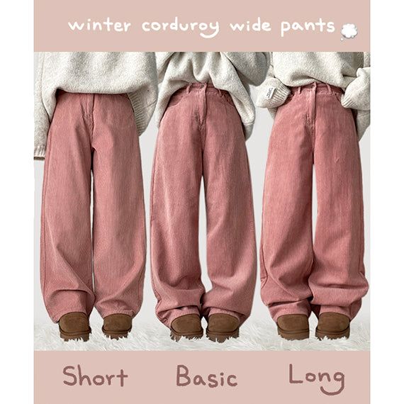 hijjoo（ハイチュー）の「Pled corduroy wide pants[3 Tier Length]（Pants）」