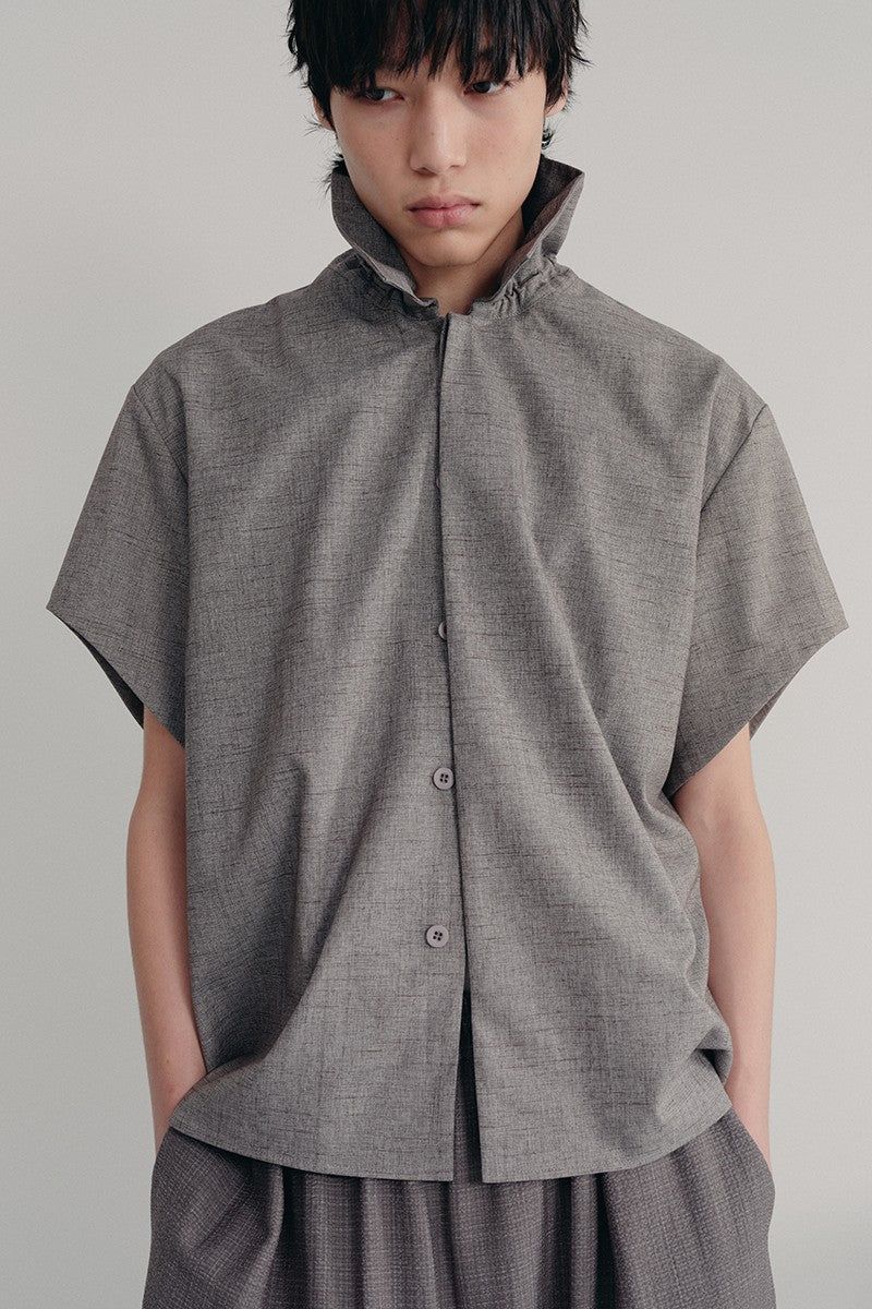 JCAESAR（ジュリウス・シーザー）の「Textured Bud Collar Shirt（Tops）」