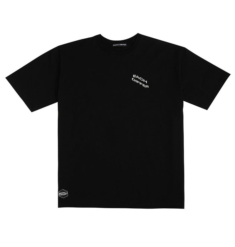 REFLECTIVE OVER SIZE T-SHIRT_BLACK