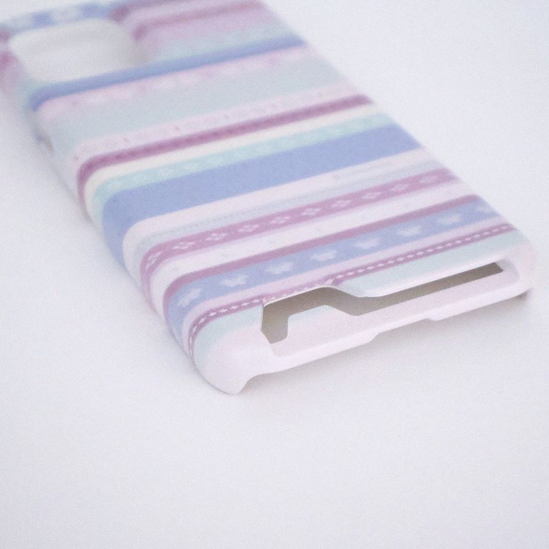 [MADE] Soft stripe case (Blueberry mint)