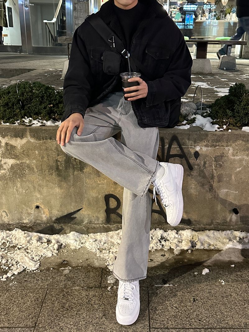 LMN Oversized Fit Wool Denim Jacket (2 colors)