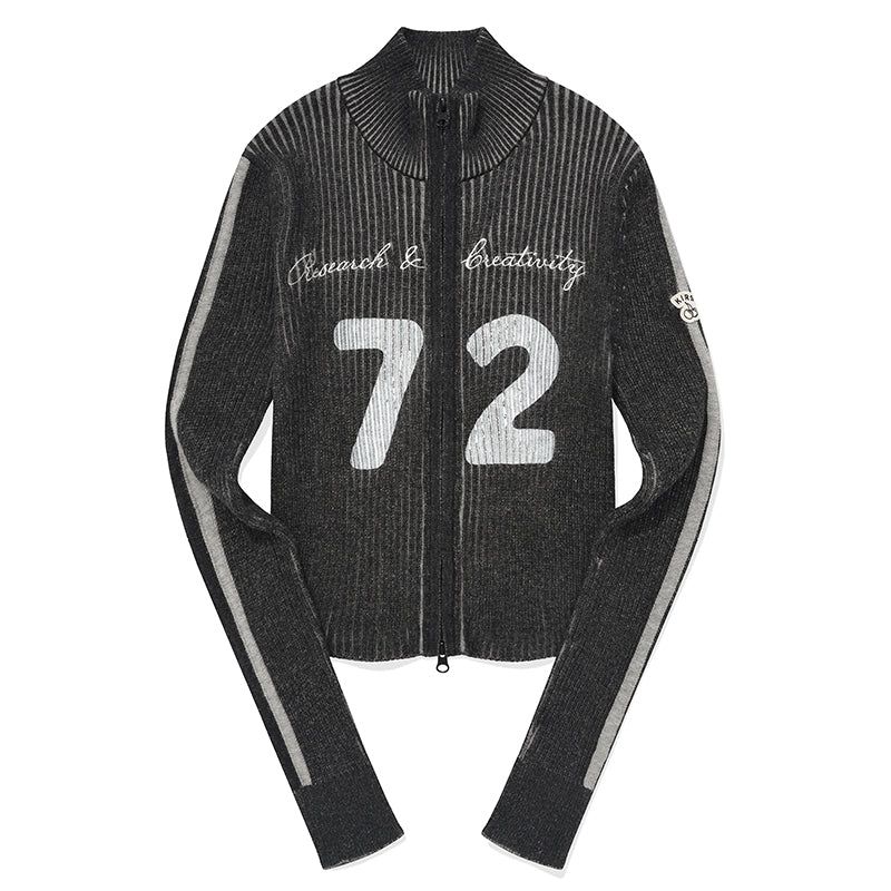 KIRSH（キルシー）の「GARMENT HIGH NECK KNIT ZIP UP [CHARCOAL]（Tops）」