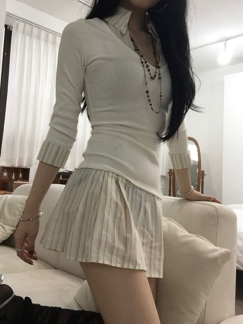 Stripe Warm Dress