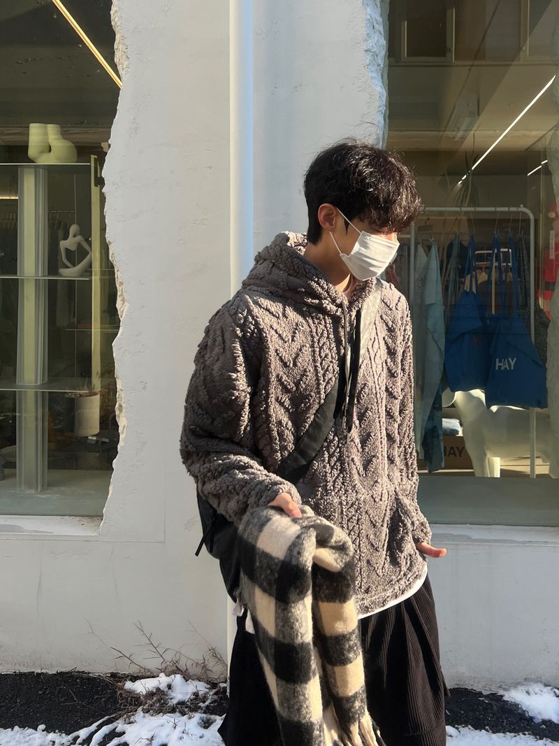 Fleece Cable Knit Hoodie (3 Colors)