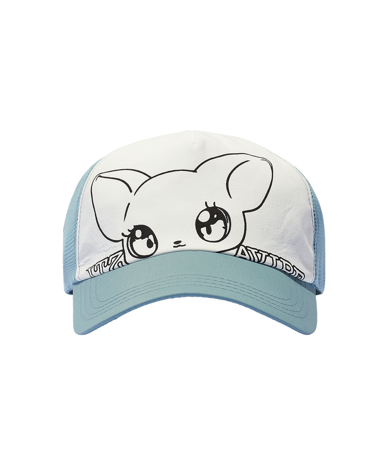 ITZAVIBE（イッザバイブ）の「CAT MONSTER TRUCKER CAP - SKYBLUE（Hats）」