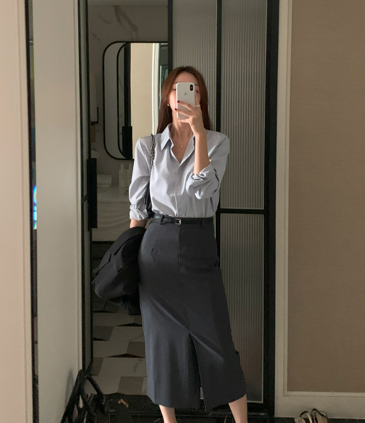 Teed Standard Shirt Blouse / 14 colors