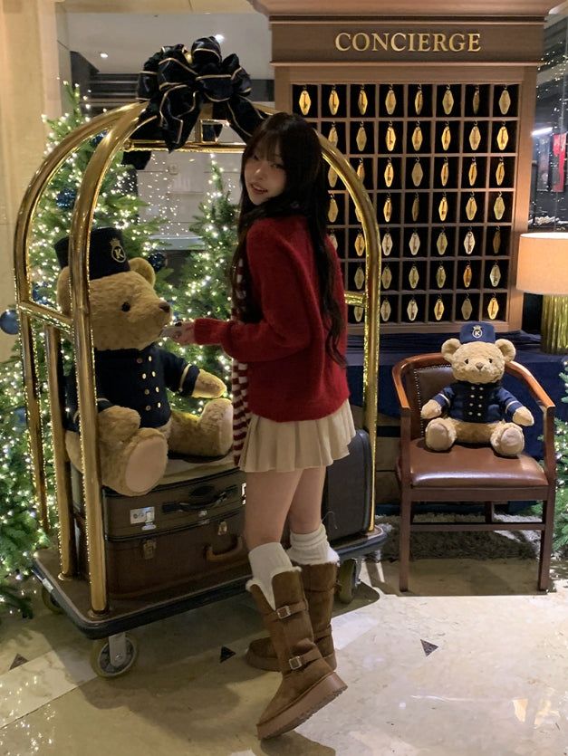 anyonemore（エニーワンモアー）の「Brill Fur Platform Sole Ugg Long Boots（Shoes）」