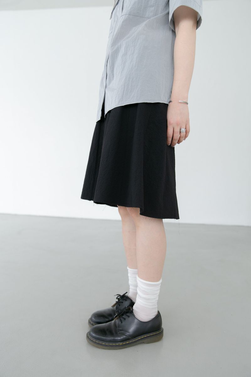 embo button midi skirt(3colors)