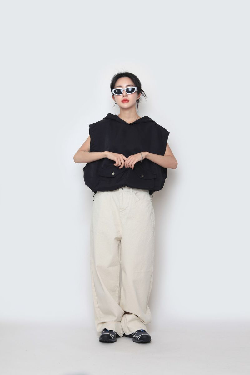 WASHIHO hooded pocket vest
