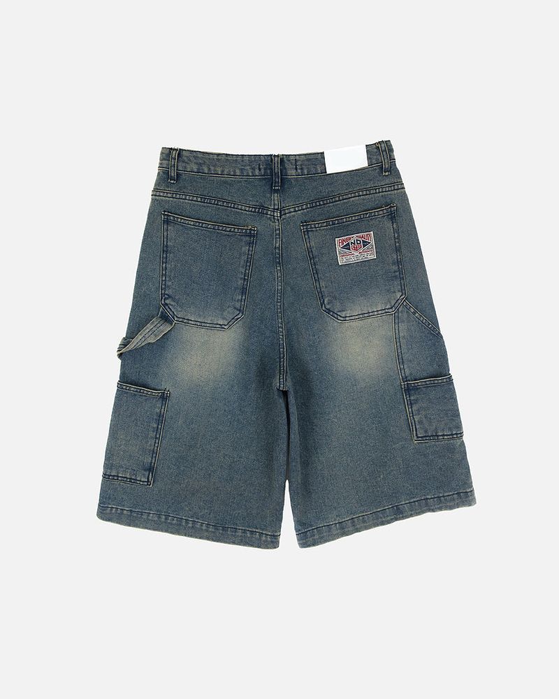 No.1227 patch denim bermuda SHORTS (3color)