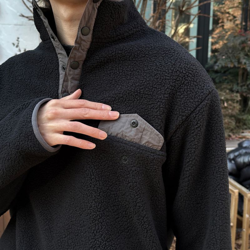 LMN Dumble Fleece Warmer Half-Snap Sweatshirt (3 colors)