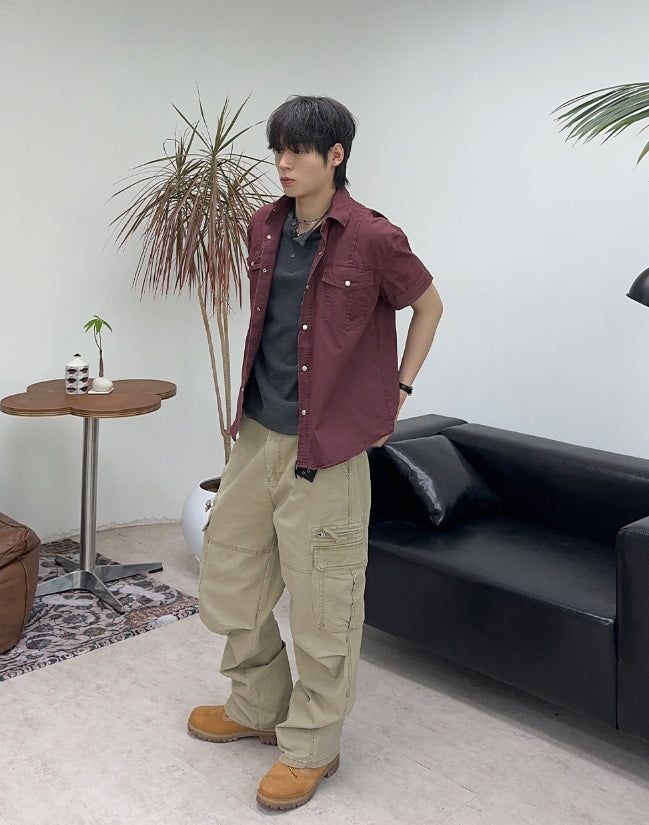 Aran Cation Pocket Short Sleeve Shirt