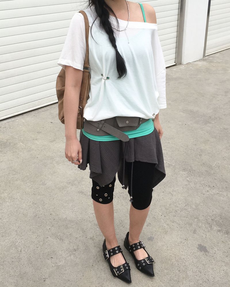 Folding flare skirt