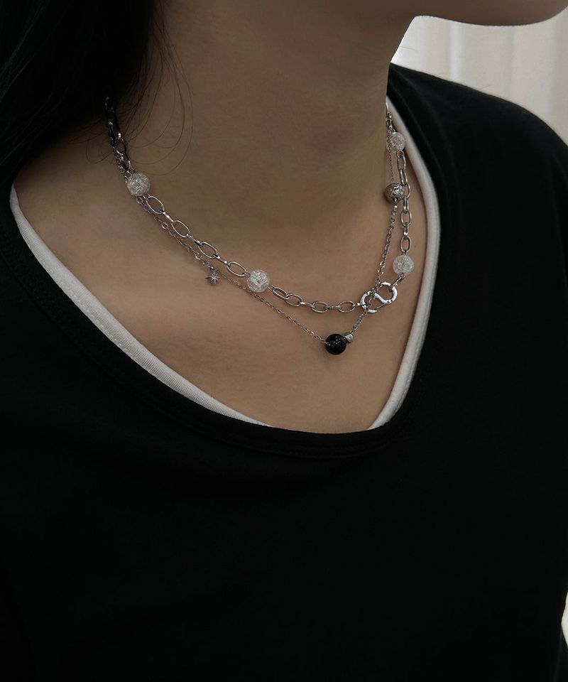 snow ball necklace