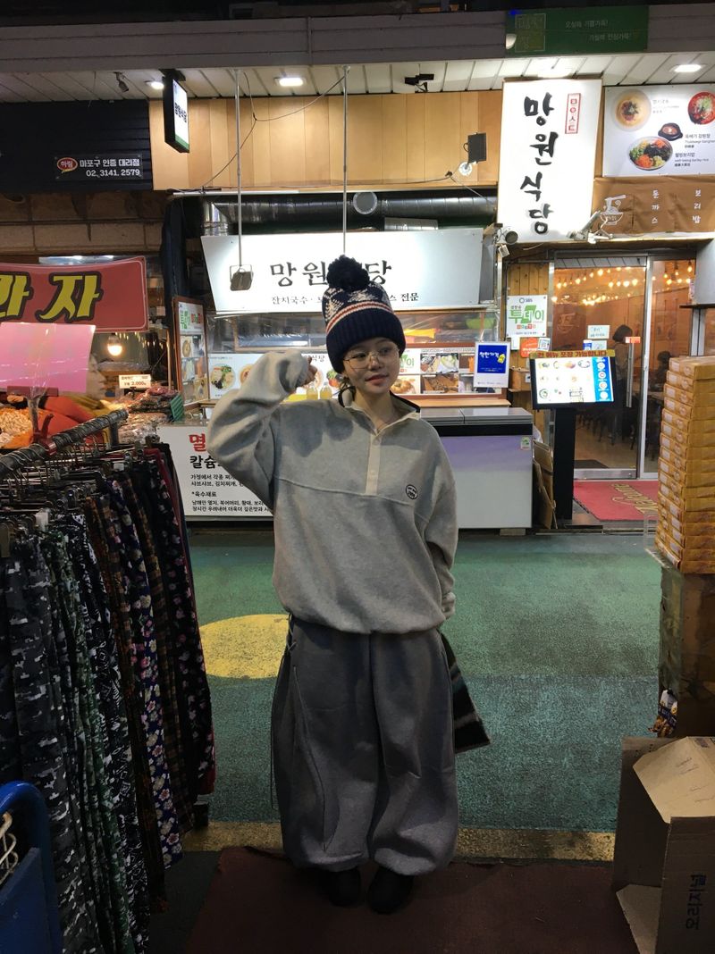 Double-sided fleece anorak