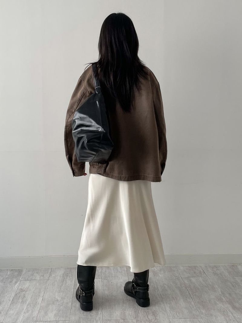 [unisex] Vintage Work Overfit Half Jacket