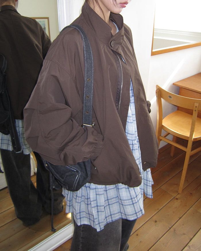 Wern Oversized Nylon Windbreaker