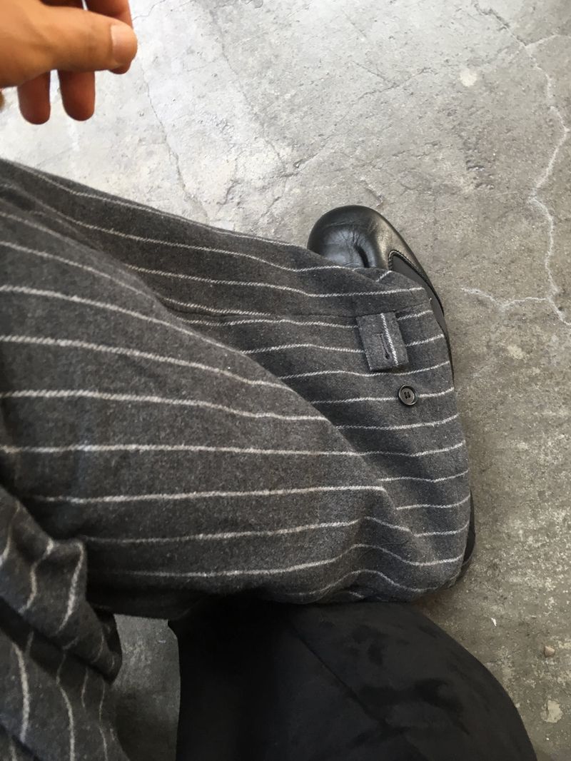 No.1503 wool stripe side tuck PT (3color)