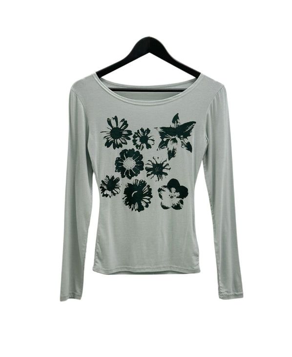 Press Flower Boat Neck Tee