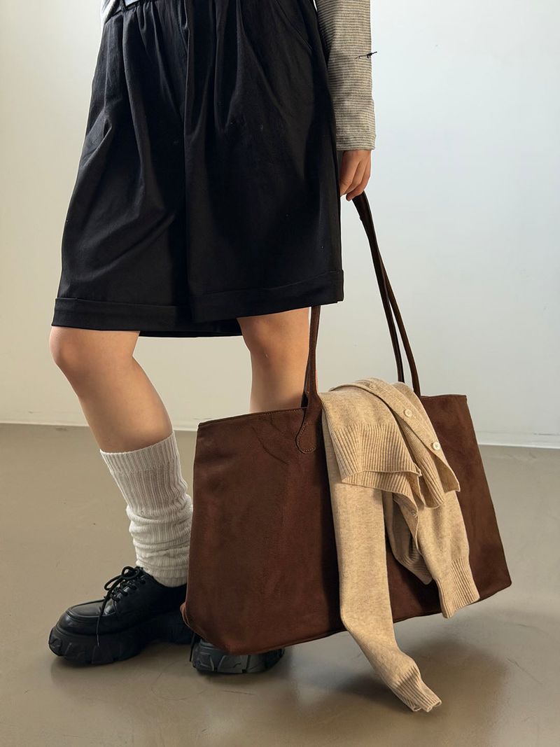 MUZESEOUL（ミューズソウル）の「ビンテージスエードトートバッグ(3color)（バッグ）」
