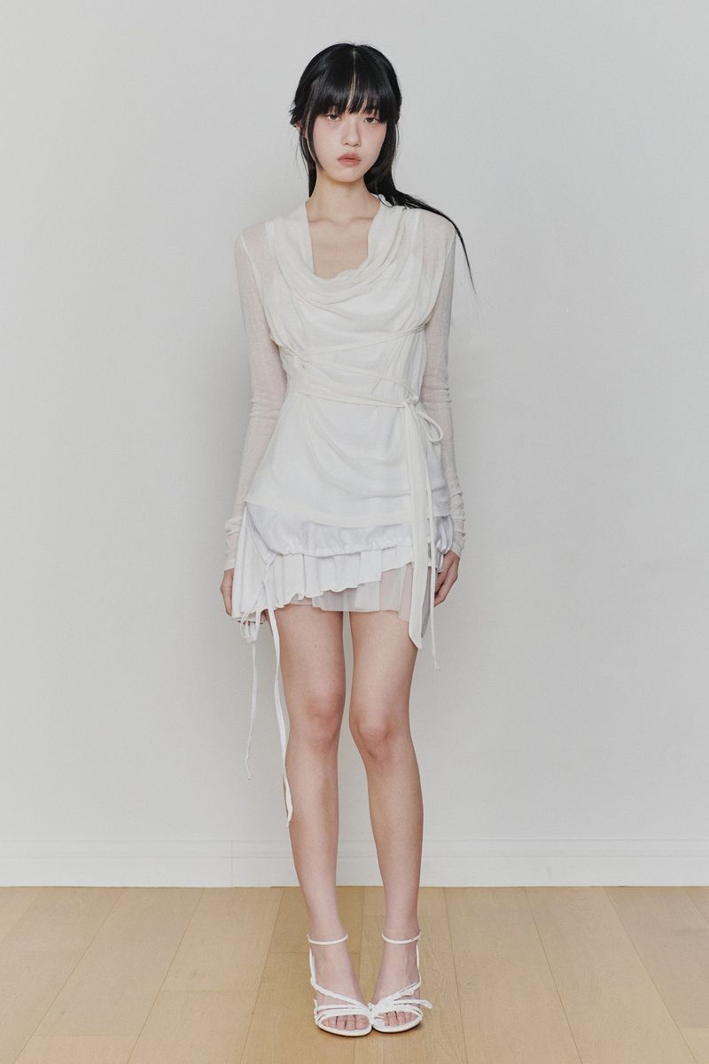 PURITY DRESS white