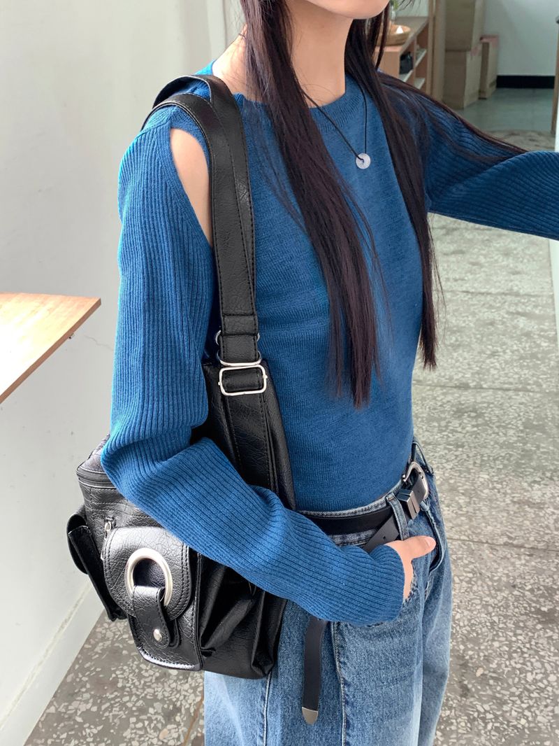 Berkan ring strap pocket two-way storage backpack shoulder bag