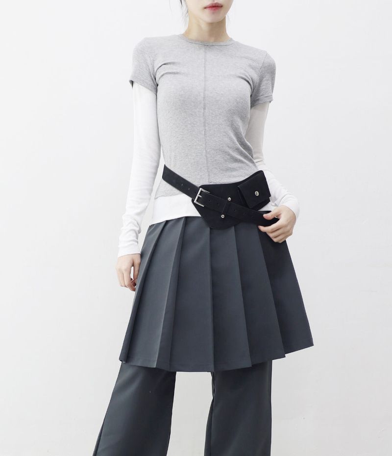 NONCODE（ノンコード）の「Kendall color block short-sleeved layered t-shirt（Tops）」