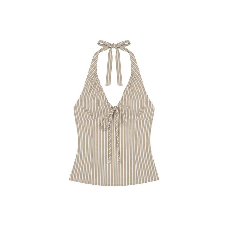 Celia Stripe Halter Top