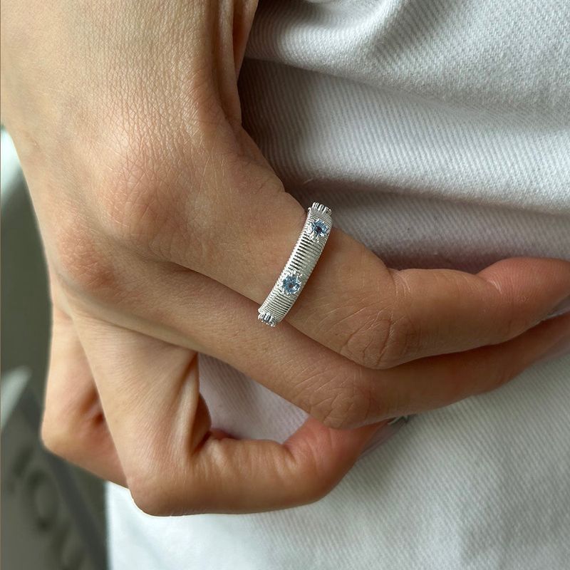 [925silver] Blue eyes ring