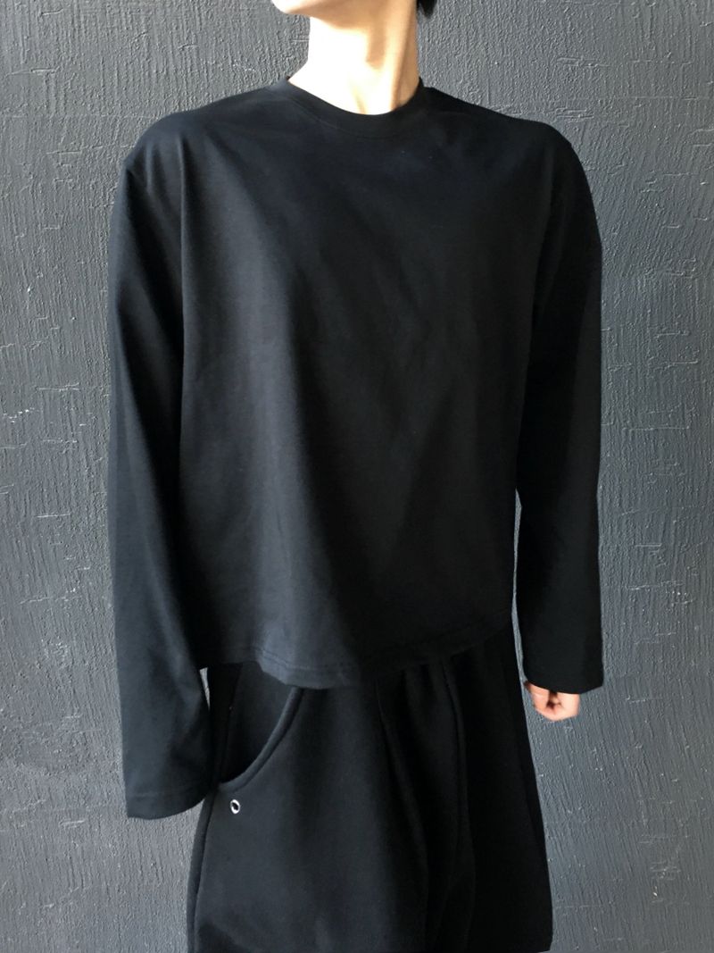 Poin Basic Crop Long Sleeve 3C