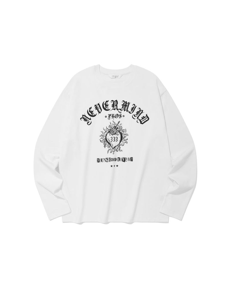PHOS333（ポス333）の「Hazzard001 Young Heart long sleeved/White（Tops）」