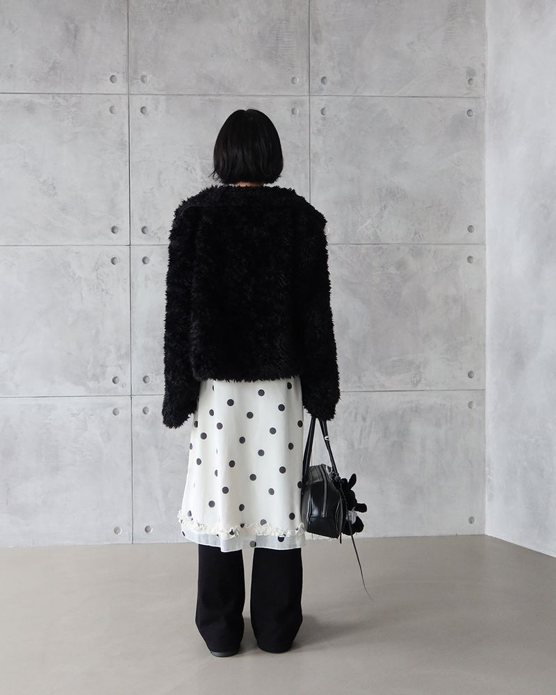 Shoko soft collar fur jacket