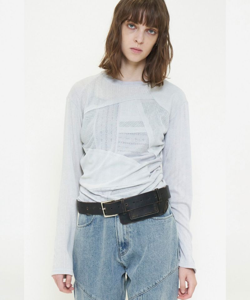 PATCHWORK RIB TOP