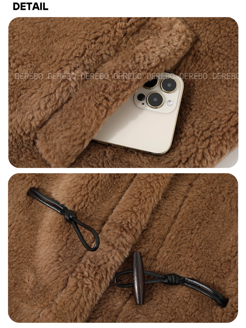 Snow Toggle Wool Mustang Long Coat