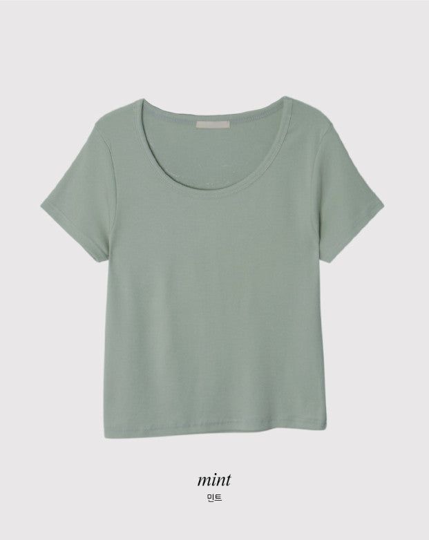 Soft Modal Basic Short Sleeve T-shirt (6color)