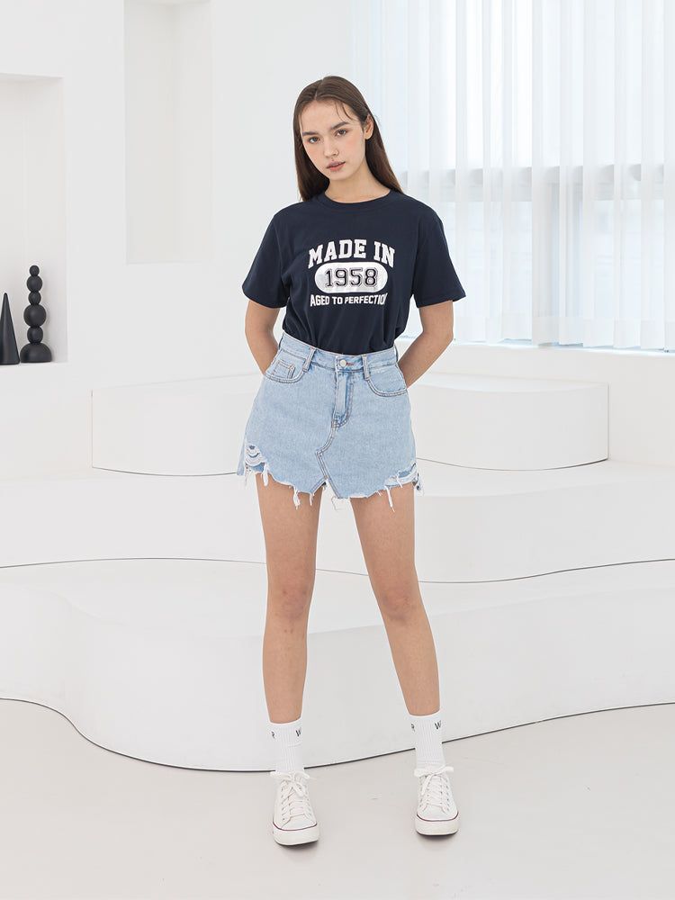 W65 DENIM SKIRT PANTS_LIGHT BLUE