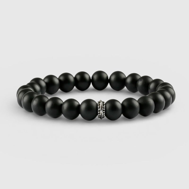 SHOVEOFF（ショーブオフ）の「SVB-1022 Black Matte Onyx Layer Bracelet（Accessories）」