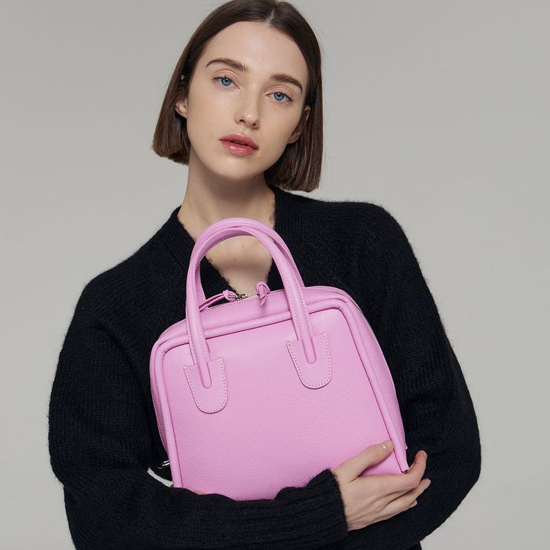 DAWN FACTORY（ダンファクトリー）の「BORDER BAG MEDIUM PINK（Bags）」