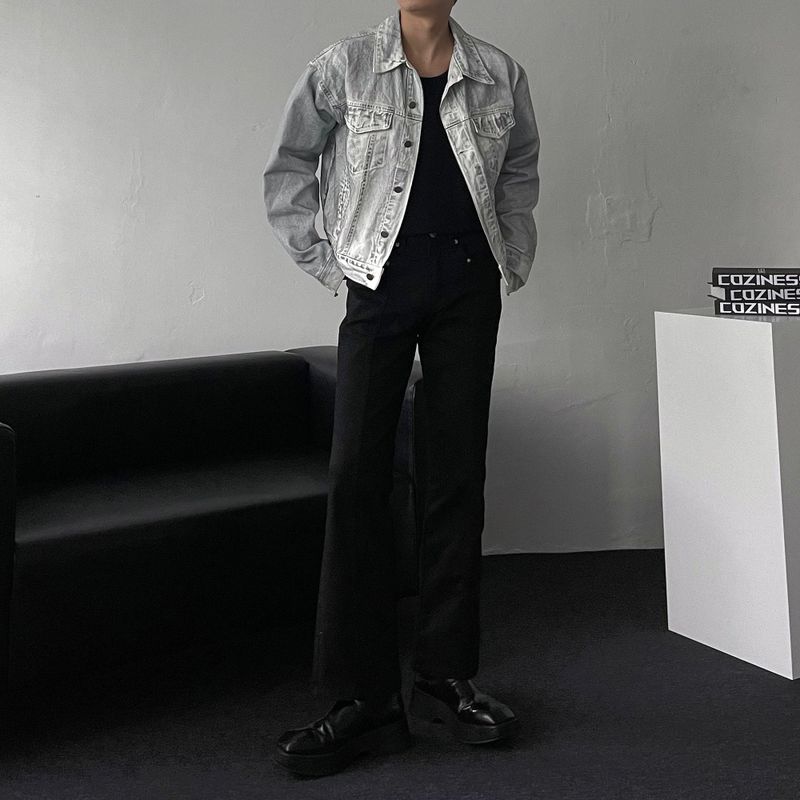 RU8315 Washing Denim Jacket (2 colors)