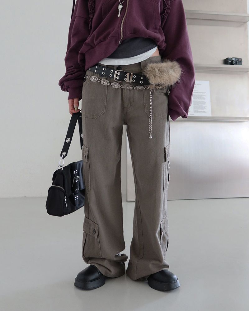 Delight-J（ディライトジェイ）の「cargo straight wide long pants（Pants）」