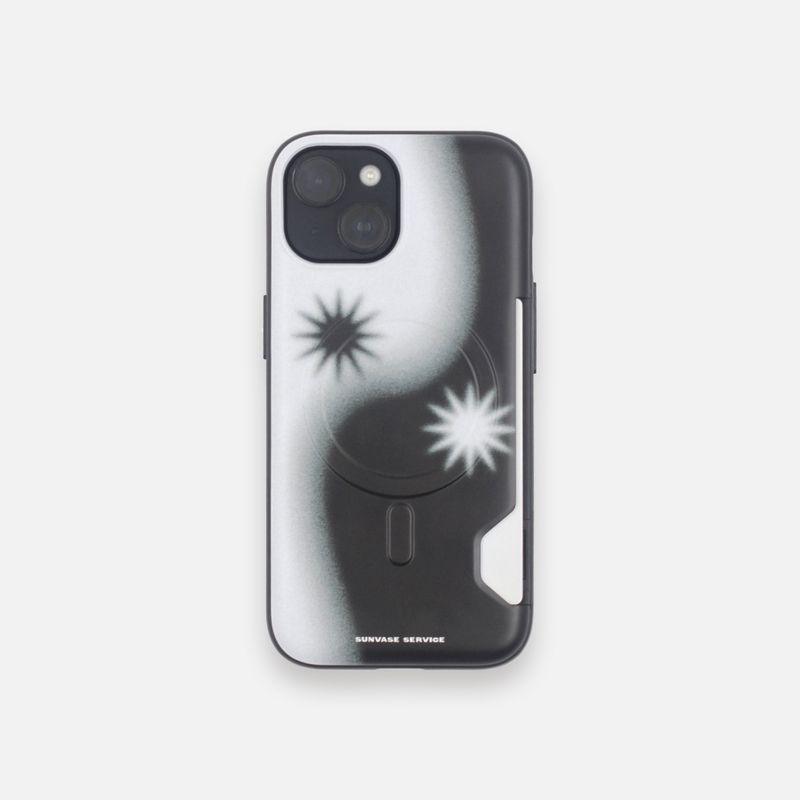 sunvase service(サンベースサービス)の「YIN YANG CASE_BLACK (magsafe card bumper)(Smartphone Accessories)」