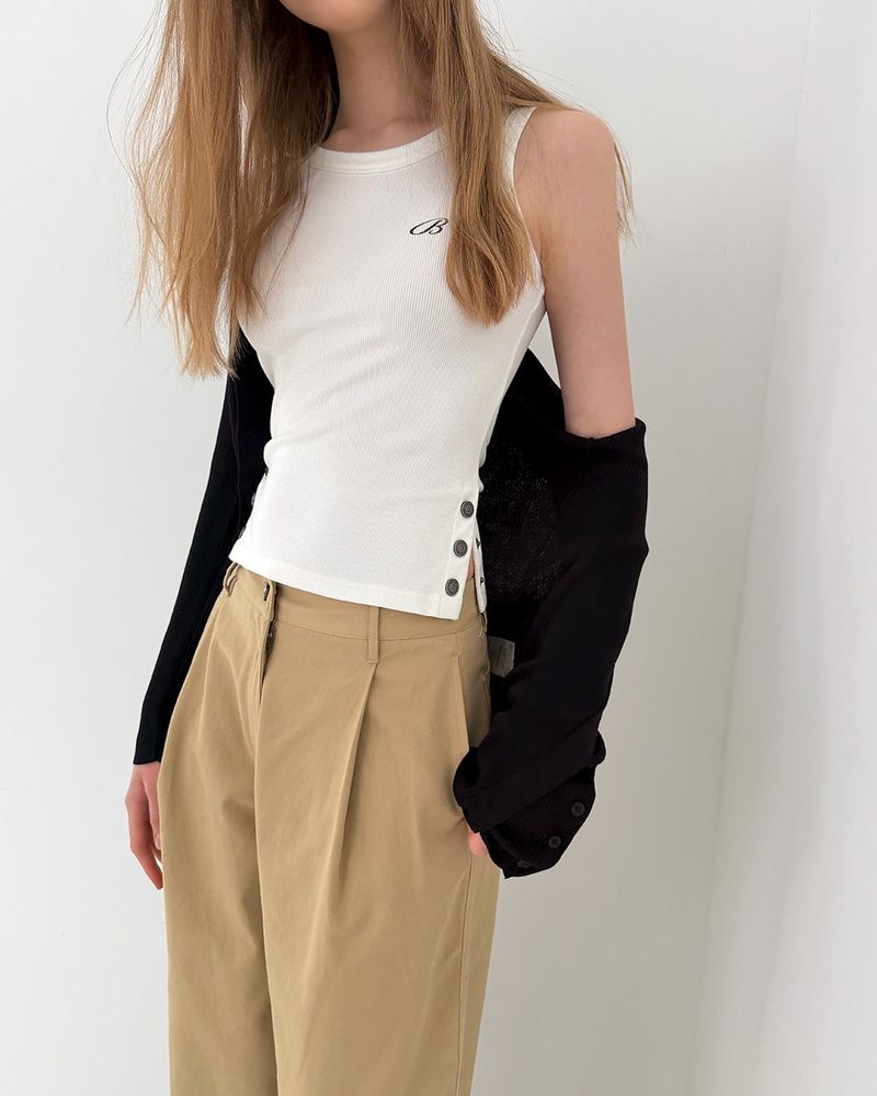 [ORIGINAL] Aeteul Snap Slit Sleeveless